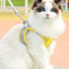 Cat Harness Leash Set Adjustable Dog Cat Collar for French Bulldog Harness Vest Puppy Chihuahua Pet Outdoor Walking Lead Leash