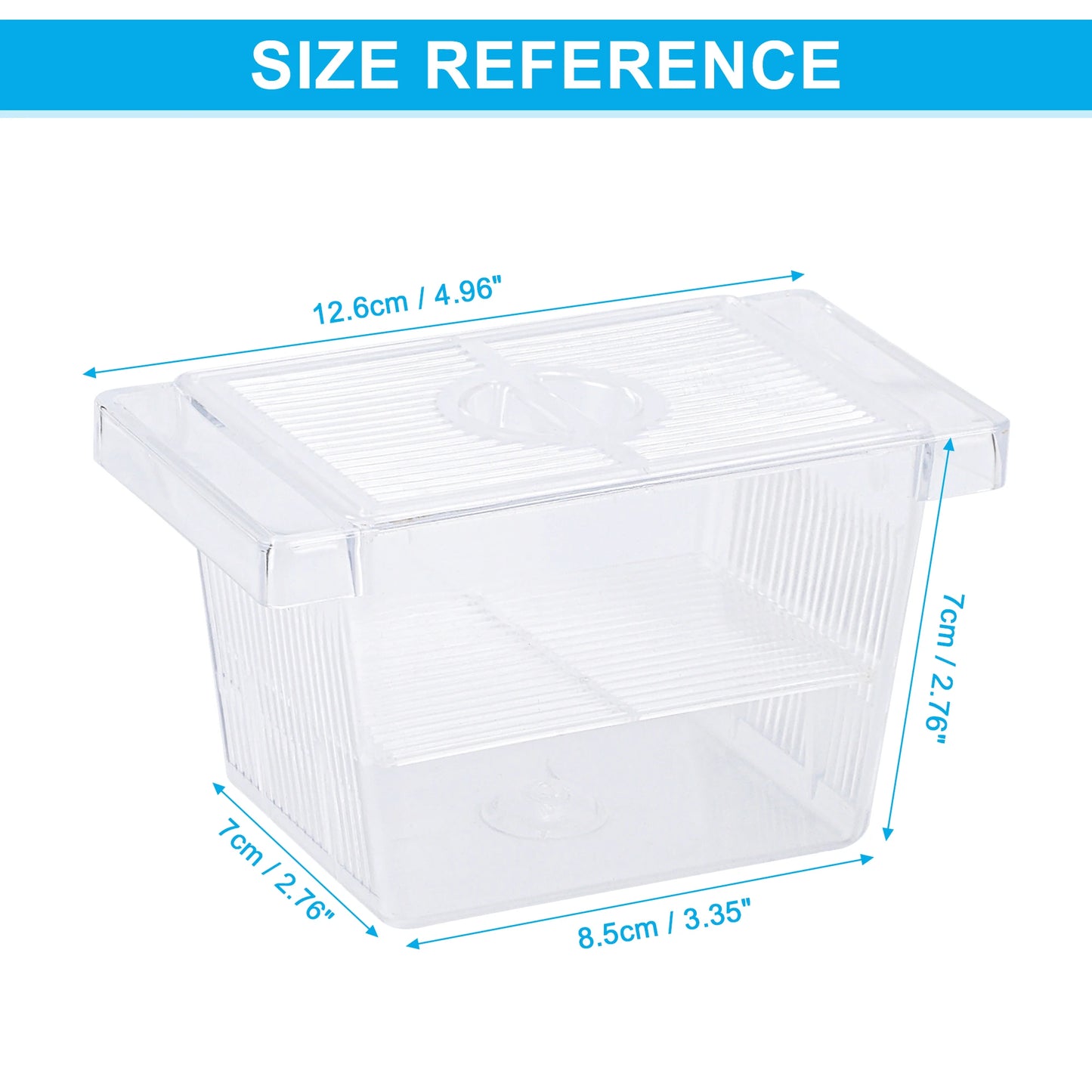 UXCELL Aquarium Fish Breeder Tanks Fish Breeder Box Hatching Incubator Tank Transparent Isolation Box Hatchery Accessory