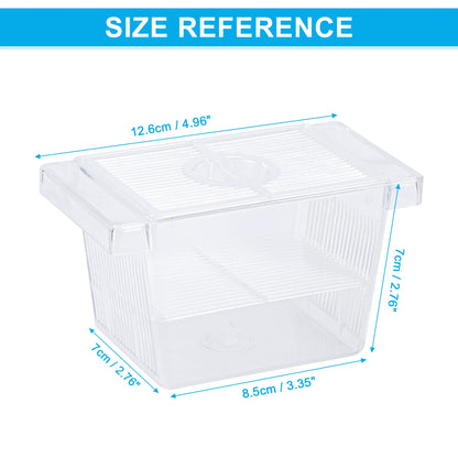 UXCELL Aquarium Fish Breeder Tanks Fish Breeder Box Hatching Incubator Tank Transparent Isolation Box Hatchery Accessory