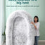 Plush Pet Bed with Pillow Quilt Winter Warm Large Foam Pad Pet Sleeping Pad Sofa Bed Removable and Washable Pet Kennel