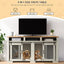 Cross-border Amazon Pet Furniture Dog Cage Wooden Iron Wood Kennel Double Door TV Cabinet Indoor Pet Cabinet Box