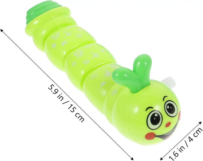1pc Cute Wind Up Clockwork Caterpillar Toy for Cat Clockwork Pet Toy Chewing Claws Thumb Bite Pet Accessories Interactive Toys