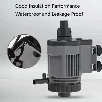 6W 3in1Fish Tank Water Pump Aquarium Filter 220V-240V Submersible Pump For Water Cycle and Pumping of the Fish Tank Rain Spray