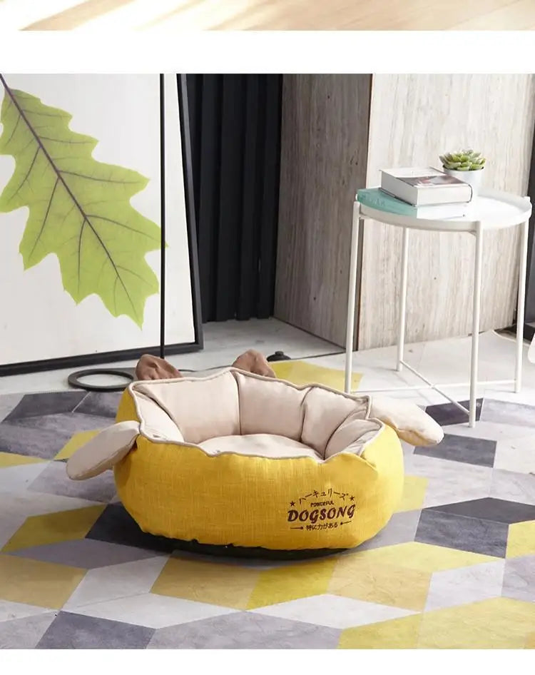 nk0 rabbit ear kennel keeps warm in winter removable and washable teddy cat litter pet dog supplies thermal supplies pet litter
