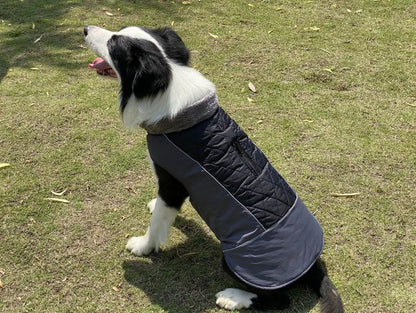 Warm Fleece Collar Dog Coat Jacket Double-Sided Winter Dog Coat Waterproof Puppy Clothing For Small Medium & Large Dogs Supplies
