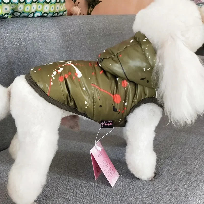 Pet Dog Winter Coat Clothes Warm Dog Jacket Puppy Outfit Dog Coat Chihuahua Hoodies For Small Medium Dogs Yorkshire Teddy Outfit