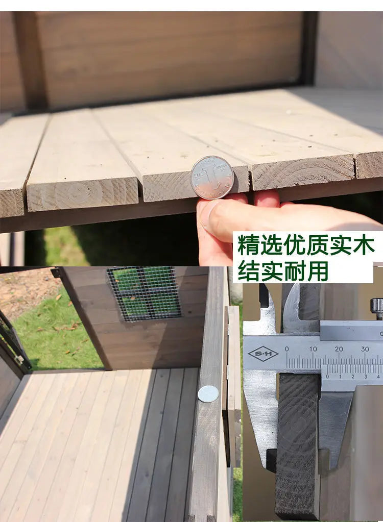 Small puppy house outdoor water rot kennel kennel kennel rural large medium and small outdoor villa