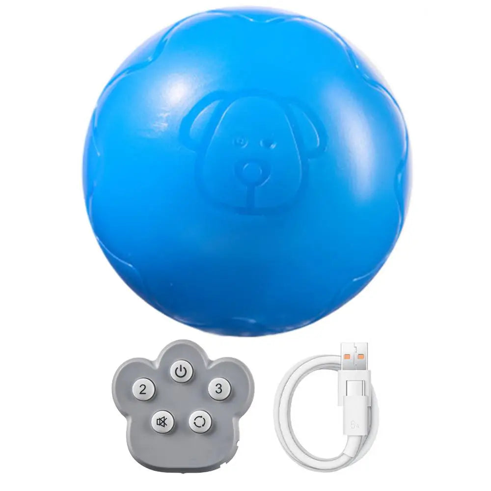 Automatic Rolling Ball Toys Safe Dog Toy Balls Bite Resistant Dog Toys Puppy Toys Fun Interactive Play for Pet Dog Puppy