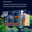 Fish Tank External Filter Box Acrylic Filter Dry and Wet Separation 4 in 1 Small Silent External Suspend Aquarium Drip Overflow