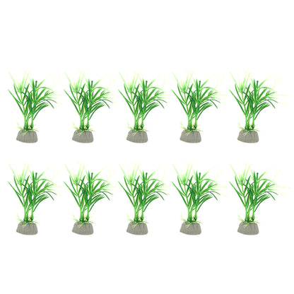 UXCELL 10/20 Pcs Aquarium Artificial Plastic Plants Water Weeds Ornament Fish Tank Plant Flower Grass Decoration Accessories