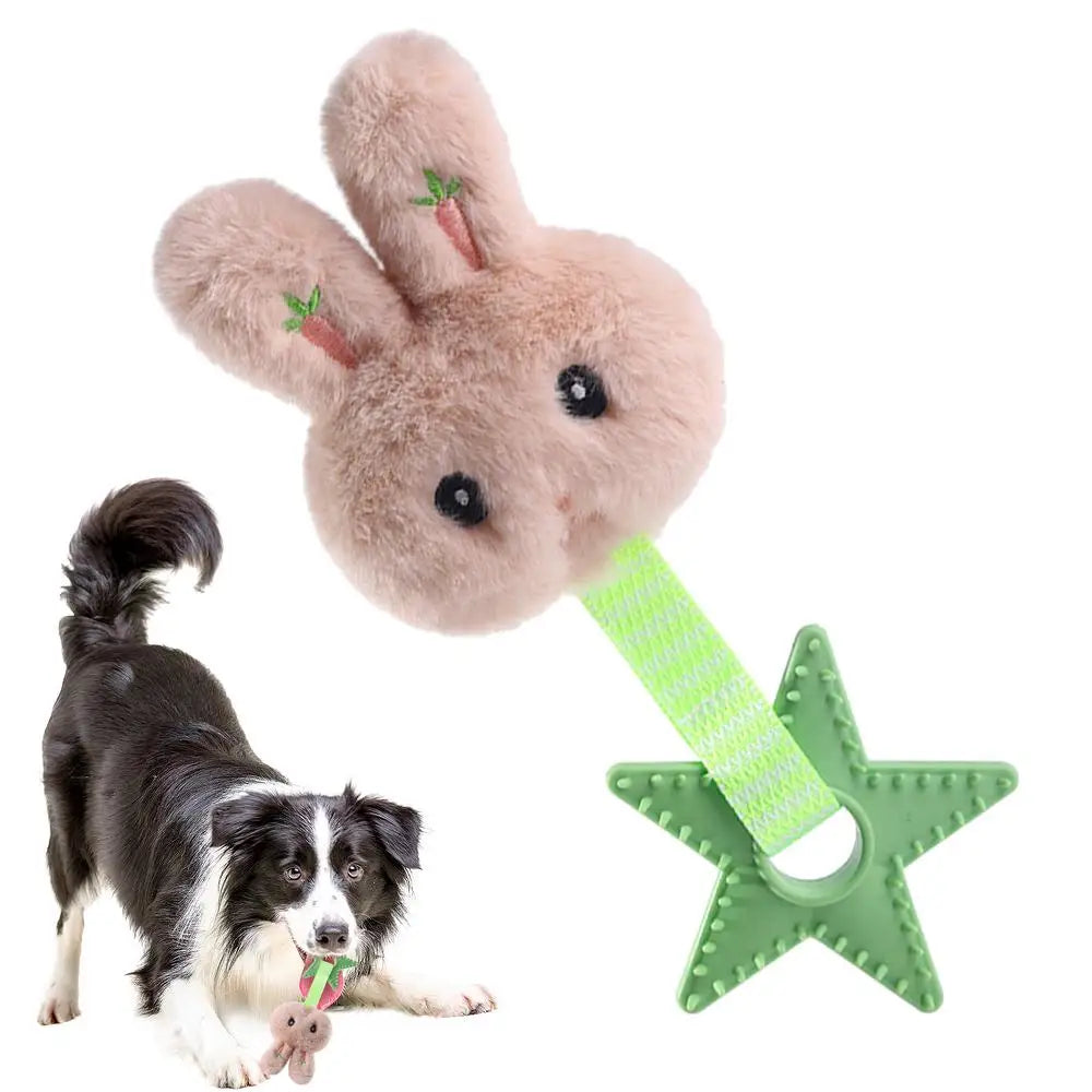 Pet Dog Sound Squeaky Toys Dog Chew Toy Cute Plush Chew-Resistant Squeaky Toys Puppy Sound Oral Care Soft Dog Supplies Pet Toys