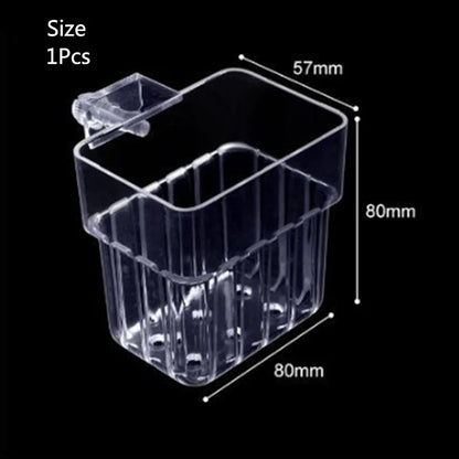 Aquarium Planting Basket Hydroponic Support Hangable Fish Tank Water Grass Cup Aquatic Plant Holder Wall Hanging Flower Pots