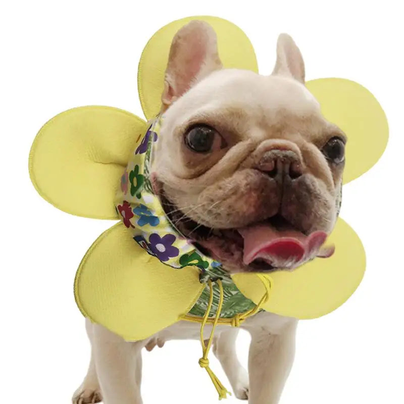 Dog Cooling Bandana Pet Summer Cool Neck Collars Cooling Reusable Petal Shape Adjustable Dog Neck Wrap For Bulldog Summer Hot