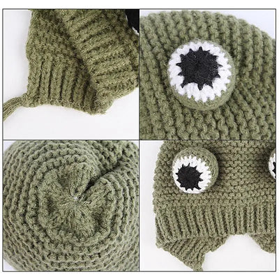 Dog Beanie Hat Windproof Medium Dog Warm Hat With Dreadlocks Dog Apparel For Outdoor Exercising Sleeping Walking Jogging