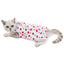 Cat Sleeveless Shirt Cat Recovery Suit Breathable E-Collar Alternative Vest for Cat Small Puppy Cute Printed Cotton Pet Clothes