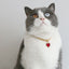 Luxury Dog Cat Necklace Jewelry with Heart Diamond Pendant Design Gold Chain Collar Pet Wedding Birthday Costume Accessories