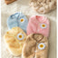 Solid Pink Fluffy Pet Dog Winter Clothes Flower Decorate Breathable Warm Cat Overalls Unisex Yorkshire Autumn Small Puppy Vests