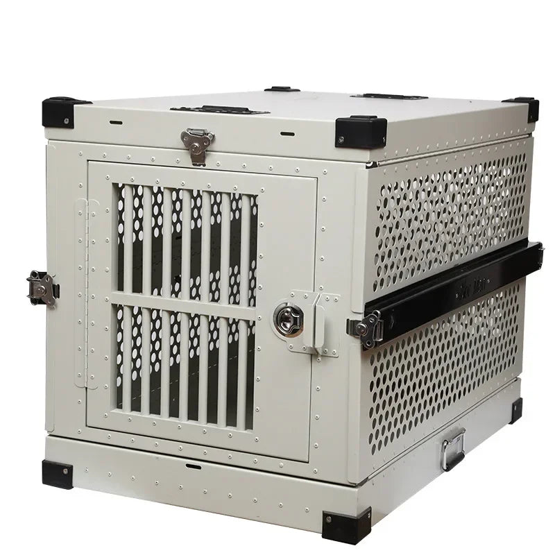 Car pet cage foldable aviation thickened dog cage Ventilated firm pet dog dog cat cage directly from the manufacturer