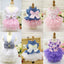 10PCS Pets Accessaries Dogs Cats Princess Flower Lace Dress For Pet Wedding Party Spring Summer small Teddy girl ropa para perro