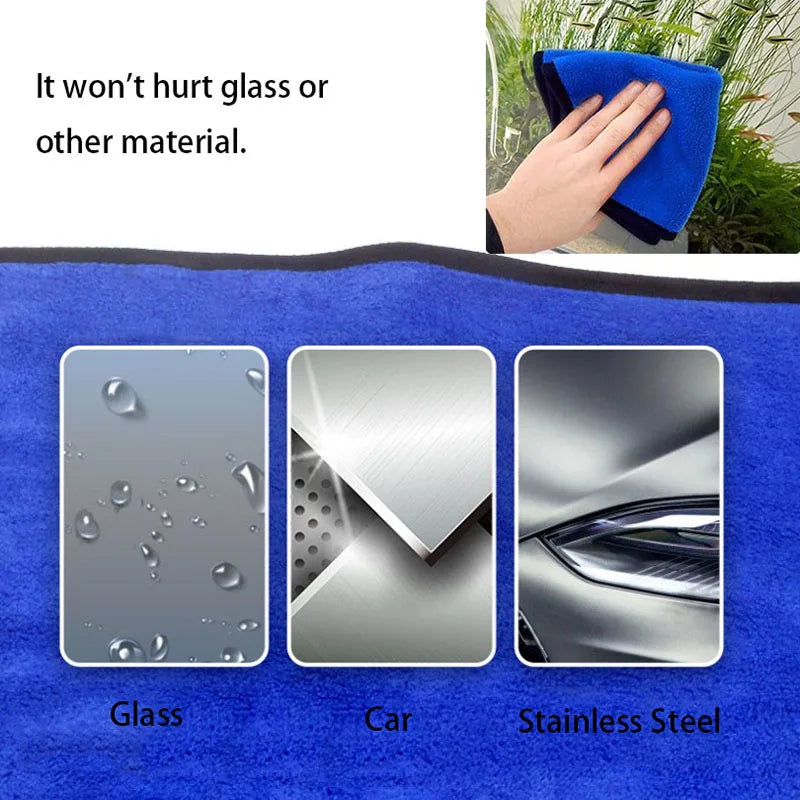 1pcs Aquarium Fish Tank Cleaning Cloth Towel Super Fiber Cleaning Tool Towel Strong Absorbent Scrubbing Glass Towel Aquarium