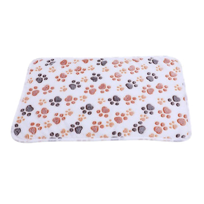 Soft Flannel Fleece Cat Dog Blanket Bed Mats Paw Foot Print Warm Pet Blanket Sleeping Beds Cover Mat For Dogs Cats Pets supplies