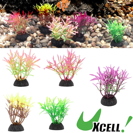 UXCELL Aquarium Artificial Plants Underwater Grass Fish Tank Accessories for Aquarium Simulation Decoration Plastic Ornament