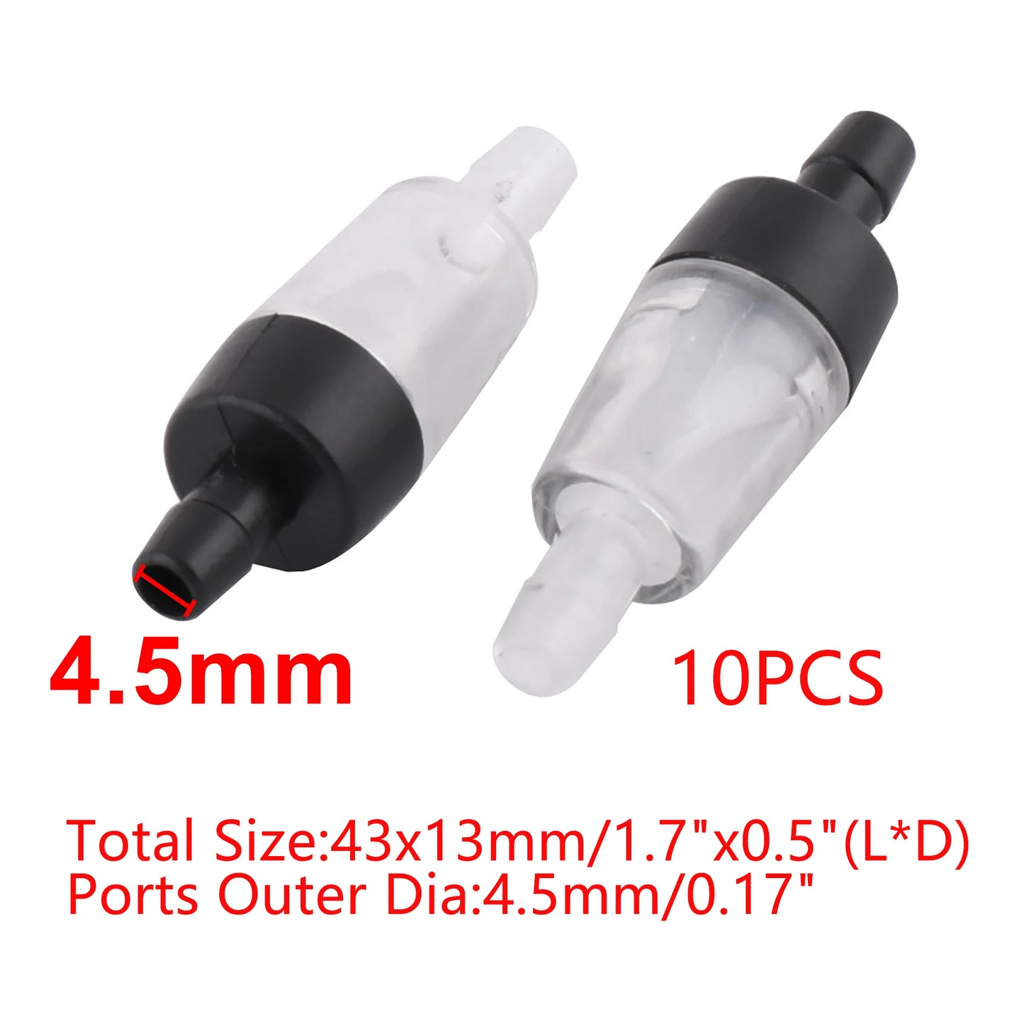 UXCELL Aquarium Air Pump Non-Return Check Valve CO2 Fish Tank One Way Oxygen Pump Hose Tracheal Check Valve Pipe Accessories