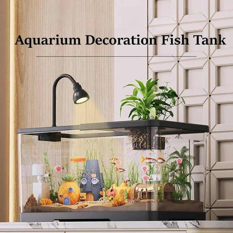 Large Transparent Turtle Tank with Basking Platform High Definition PET+ABS Plastic Anti Drop Aquarium Fish Tank Reptiles Box