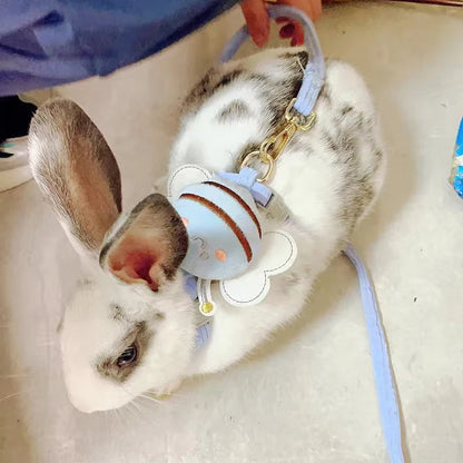 Adjustable Bunny Cat Dog Harness and Leash Set Walking Pet Harnesses for Small Animals Cats Rabbit mascotas Accessories Supplies