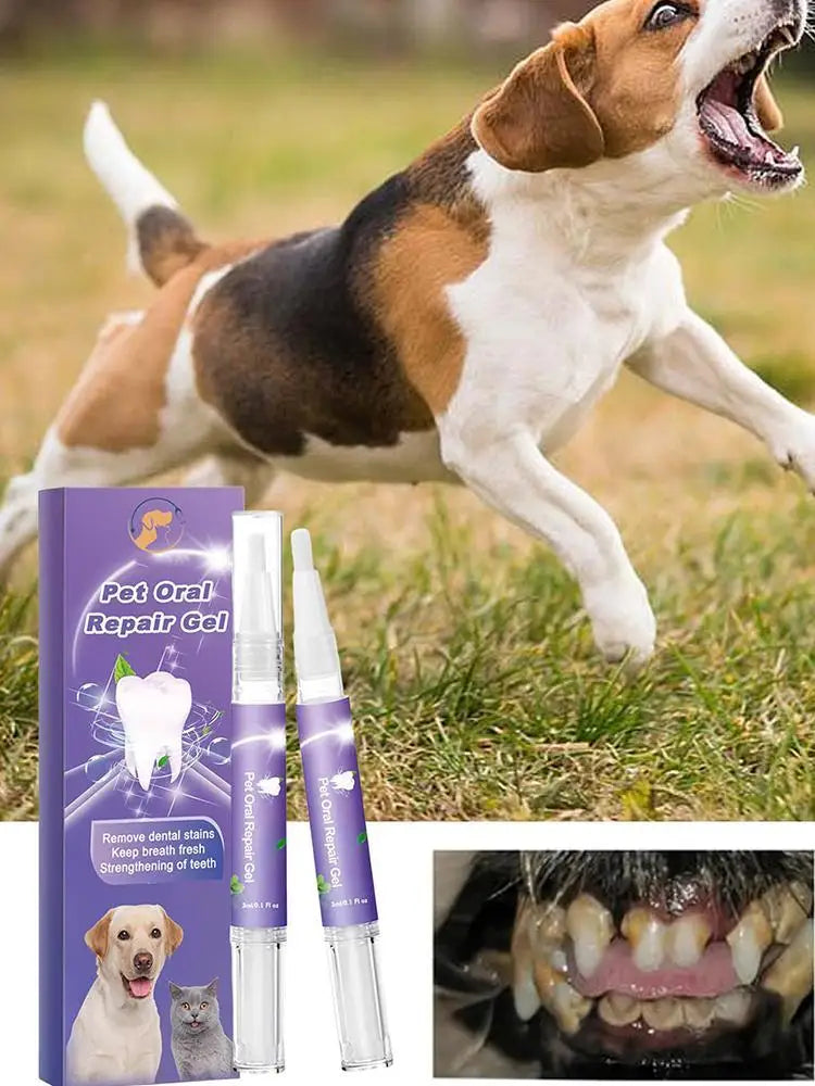 Pet Oral Gel Pet Oral Repair Gel Cleaning Dog Cat Teeth Natural Teeth Cleaning Tools Dental Stain Cleaning Pen Care Cleaner