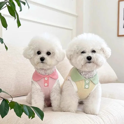 Summer Dog Polo Shirt Puppy Vest Dog Clothes for Small Dogs Cat Dog Cooling Shirt Chihuahua Yorkshire Bichon Girls Dog T-Shirt