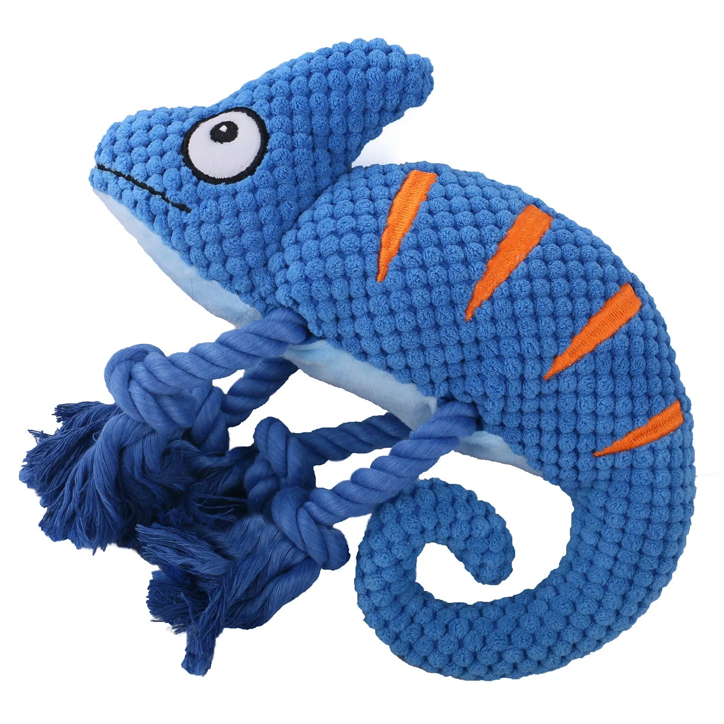 Dog Plush Toy Spot Plush Stuffed Molars Bite-resistant Squeaking Sound Chameleon Pet Dog Toys Fleece Squeak Toys