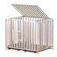 Full Square Tube Dog Cage Medium Large Dog Indoor and Outdoor Toilet Small Dog Labrador Golden Retriever Pet
