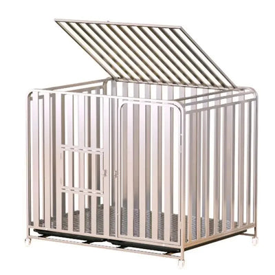 Full Square Tube Dog Cage Medium Large Dog Indoor and Outdoor Toilet Small Dog Labrador Golden Retriever Pet