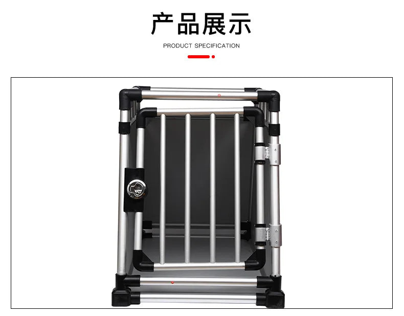 Directly from the manufacturer dog cage, car pet cage air transportation Thickened ventilated aluminum firm pet dog dog cat cage