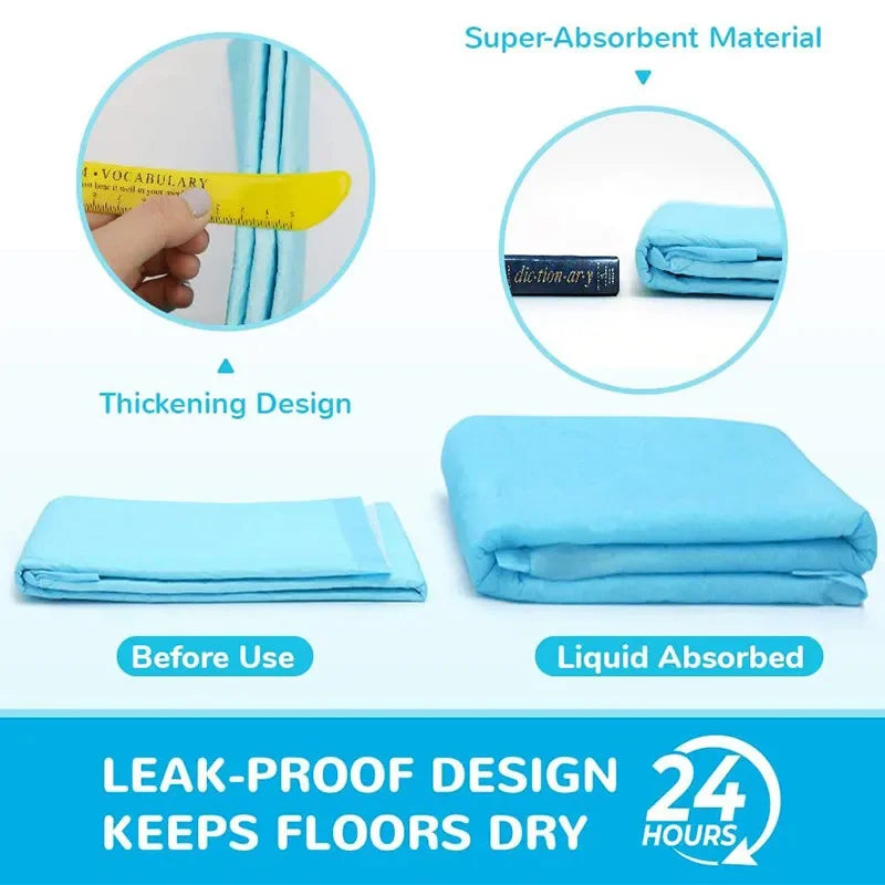 Pet Dog Disposable Diapers Mat Panties Absorbent Training Pee Floor Towel for Dogs Cat Nappies Puppy Physiological Supplies Pads