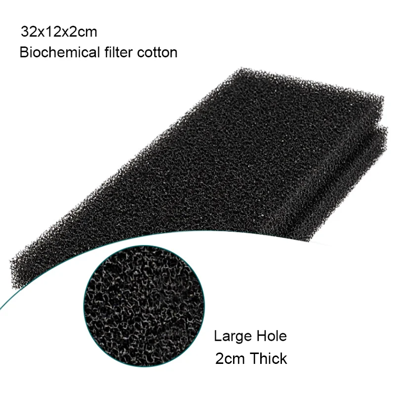Black, Blue, Yellow 32cmx12cmx2cm Filtration Foam Aquarium Fish Tank Biochemical Filter Sponge Pad Skimmer Sponges Supply Tank