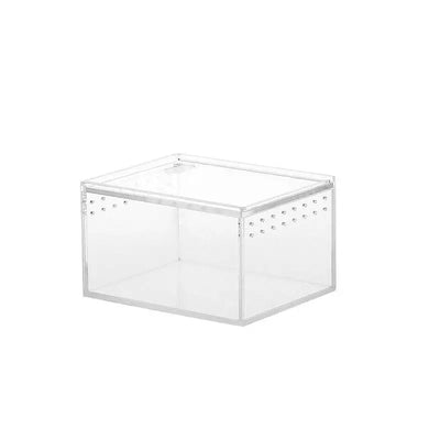 Reptile Pet Breeding Box Transparent Animal Habitat Cage With Breathable Holes Water Leakproof Box For Spider Snake Lizard
