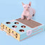 Cat whack-a-mole toy interactive play Cat scratch board Corrugated paper cat box claw grinder toy