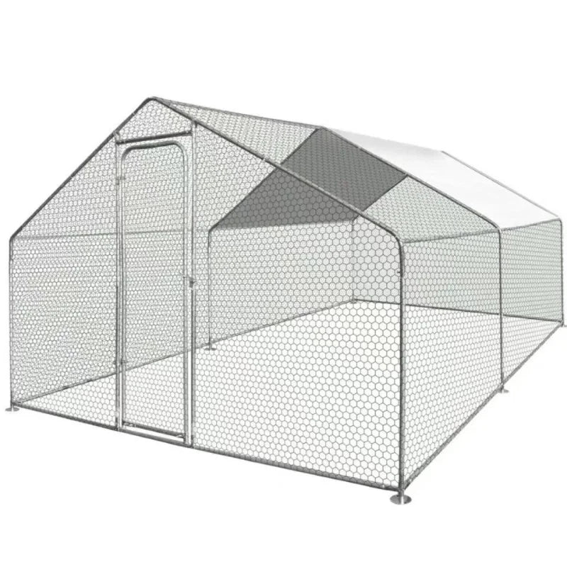 Customized Large Chicken Shed Outdoor Steel Pipe Construction Breeding Shed Duck Shed Simple Large Chicken Cage