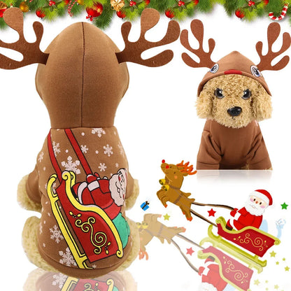 Christmas Pets Dressing Up Santa Funny Pet Clothes For Small Medium Large Dogs Winter Warm Dog Clothes Chihuahua Pug Yorkshire