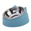 100ML Cat Dog Bowl 15 Degrees Raised Non Slip Puppy Base Food Drinking Water Feeder Tilt Safeguard Neck Pet Accessories