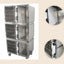 Hot Selling 304 Stainless steel high end cat cage with independent cat toilet