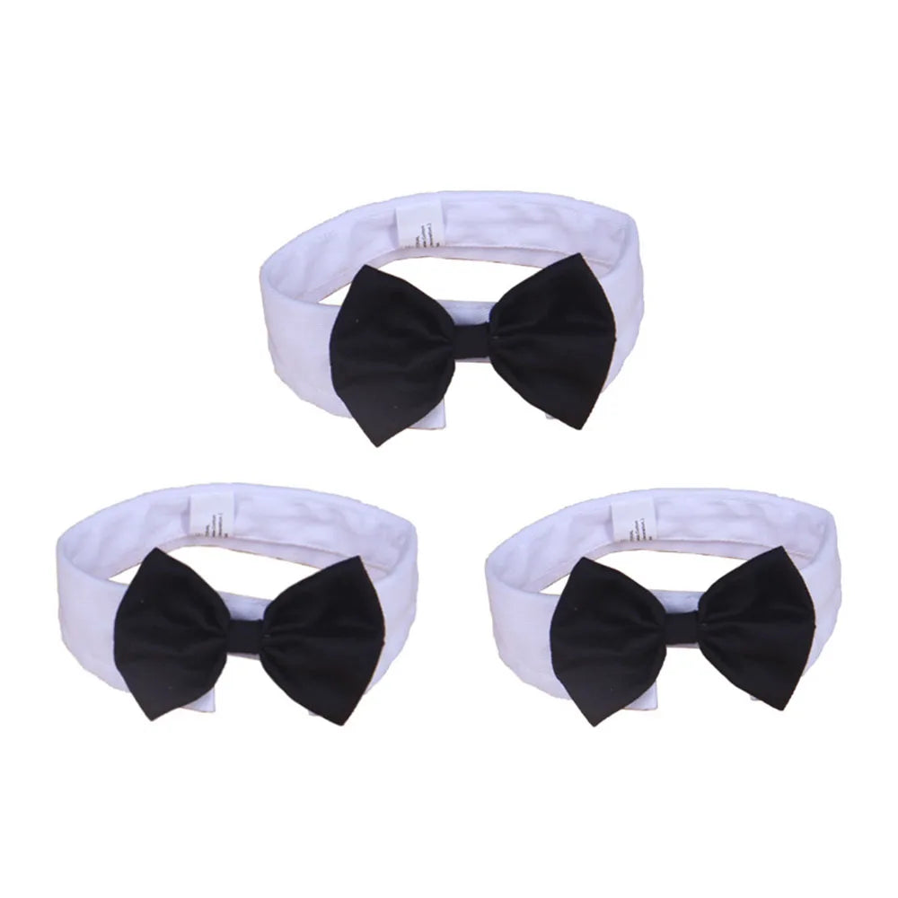 Pet Dog Cat Adjustable Bow Tie Collar Puppy Necktie Bowknot Bowtie Pet Cat Holiday Wedding Decoration Accessories for Small Dogs