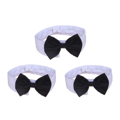 Pet Dog Cat Adjustable Bow Tie Collar Puppy Necktie Bowknot Bowtie Pet Cat Holiday Wedding Decoration Accessories for Small Dogs