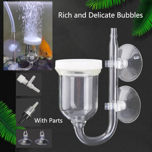 Glass Air Pump Sand Stone Aquarium Oxygen Pump Fresh Air Stone Nano Bubble Bar Aquarium Fish Tank Aerator Pump Hot Selling