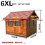 Outdoor Solid Wood Labrador Kennel Waterproof Small Medium Large Dog Cage Golden Retriever Teddy Kennel