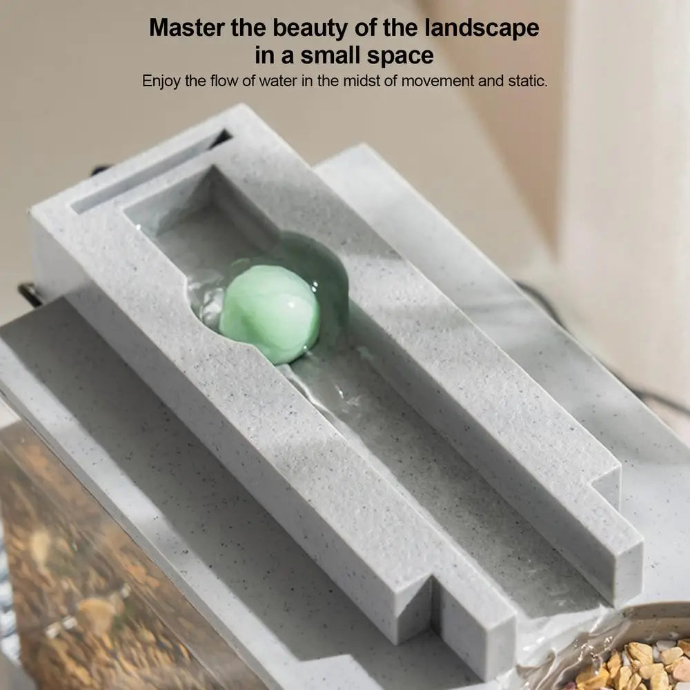 Mini Aquarium Fish Aquarium Retro Decorative Quiet Desk Aquarium With Water Pump For Turtle Reptile Shrimp Moss Goldfish