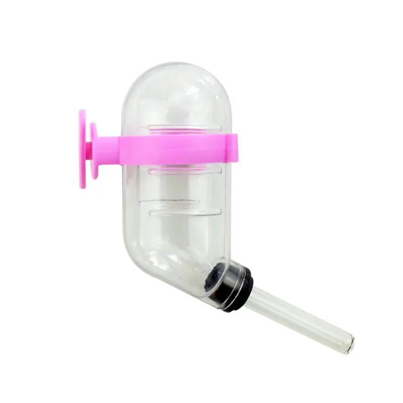 60ml Plastic Hamster Water Drinking Bottle Rat Pet Dispenser Cylindrical Feeder Cage Hanger Water Bottle Dispenser With Clip
