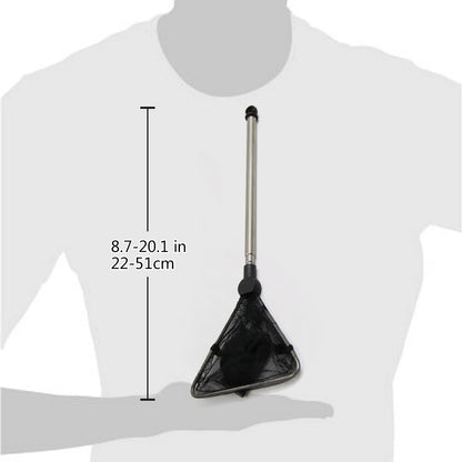 UXCELL Aquarium Fish Net Fishing Fine Net Mini and Shrimp Easy Grip Extendable Stainless Steel Handle Fish Tank Accessories